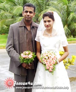 Jobin Jofy Wedding Photos at St Mary's Church Bharananganam Pala